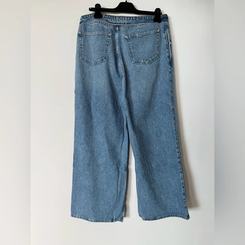 NWT EB Denim Madison Baggy Wide Leg 100% Cotton Made in USA Jeans in Luca - Picture 9 of 14
